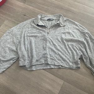 Women's Fashion Nova Grey Crop Top